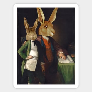 Grandpa Rabbit - Dapper Easter Bunnies in Suits Sticker